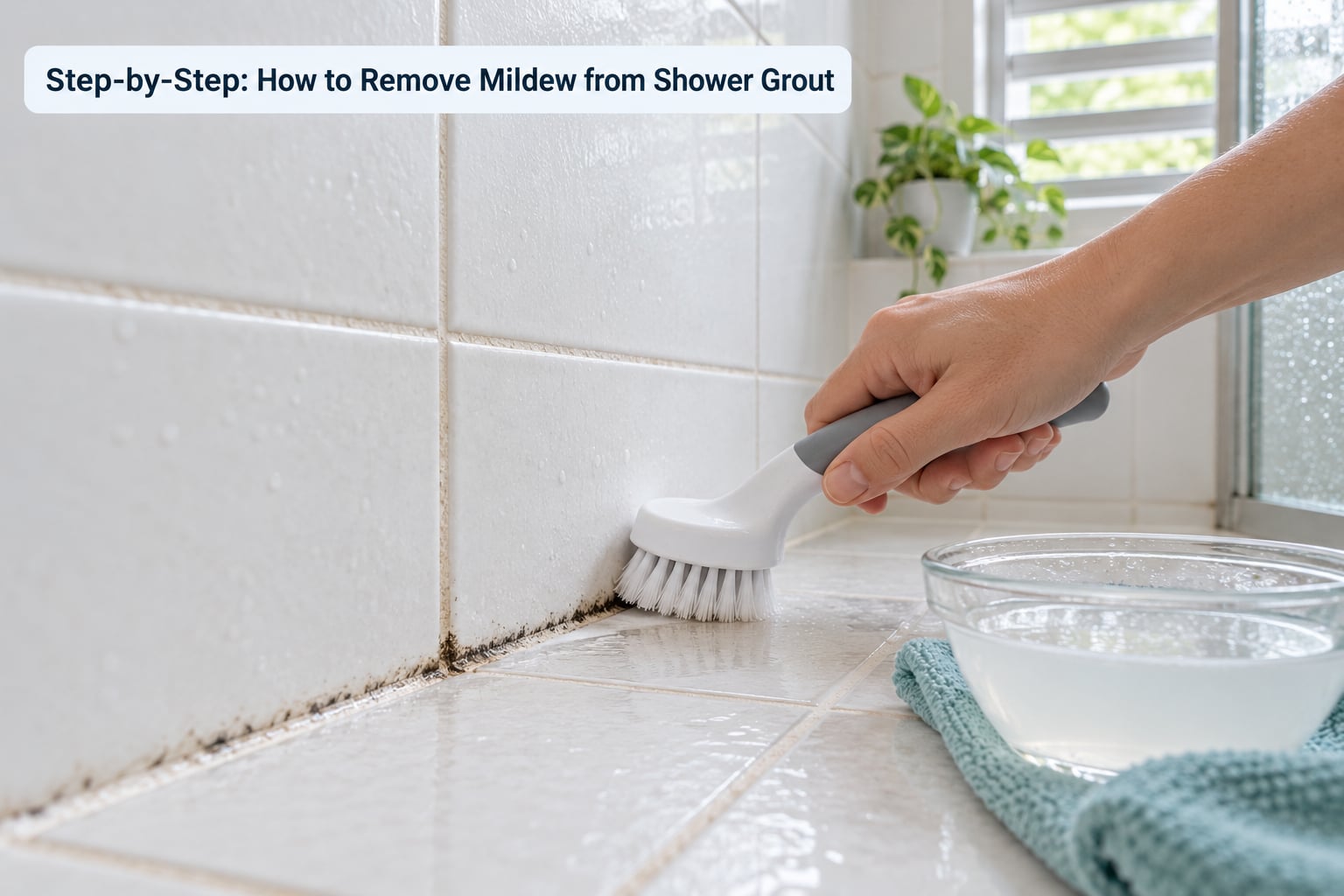 Step-by-Step: How to Remove Mildew from Shower Grout