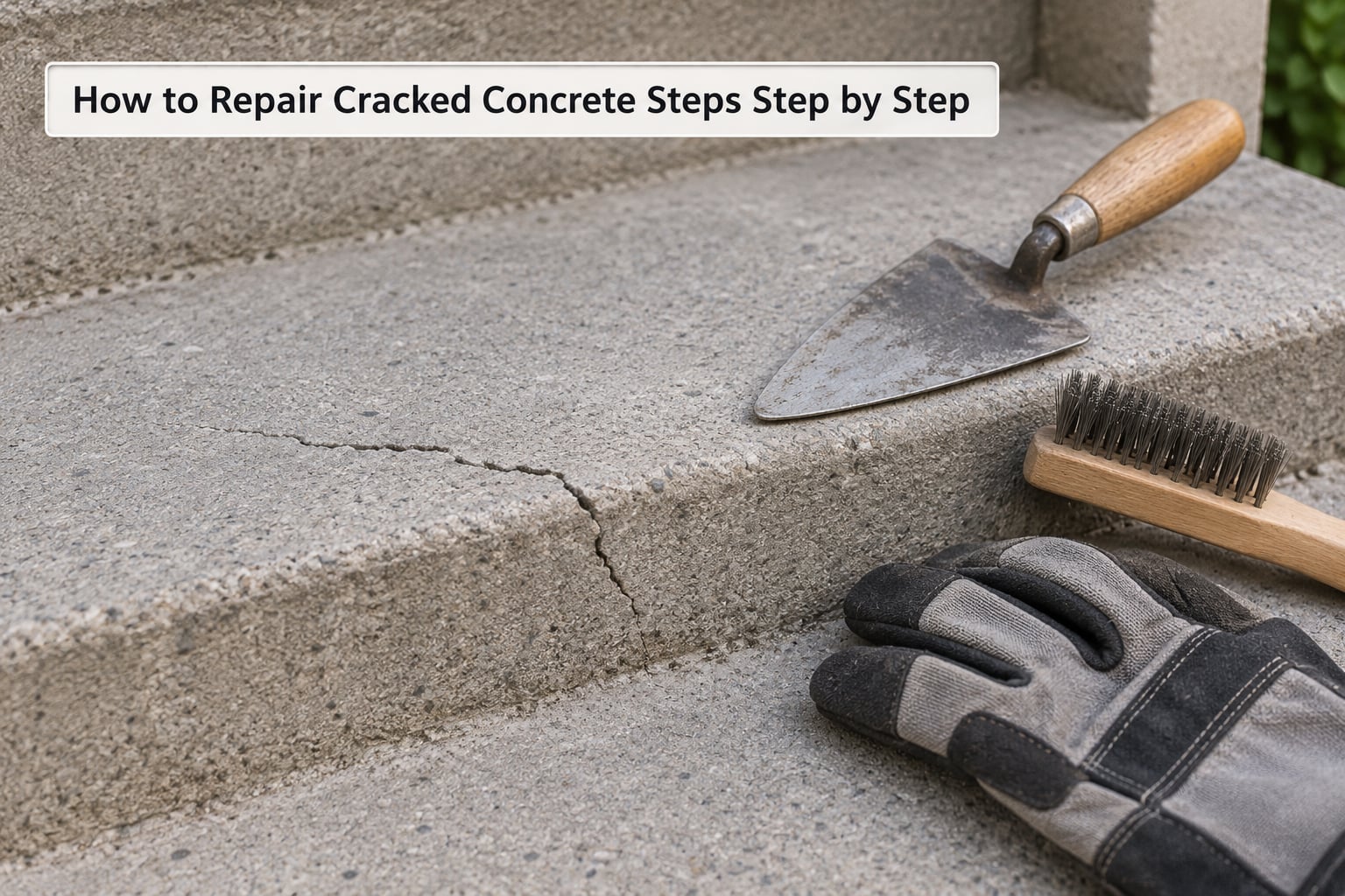 How to Repair Cracked Concrete Steps Step by Step
