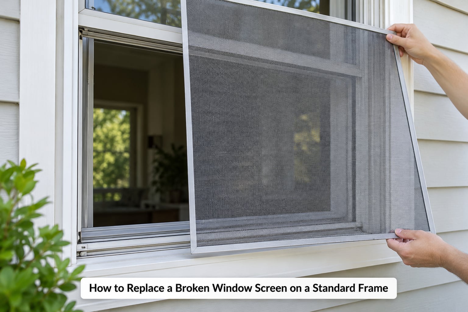 How to Replace a Broken Window Screen on a Standard Frame