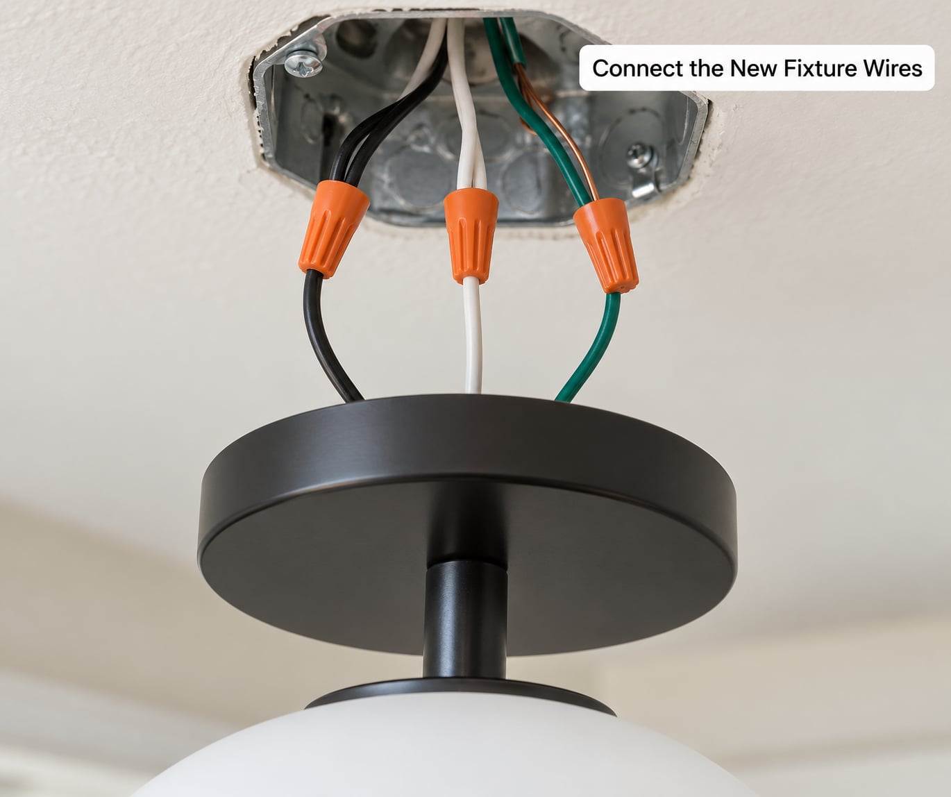 Connect the New Fixture Wires