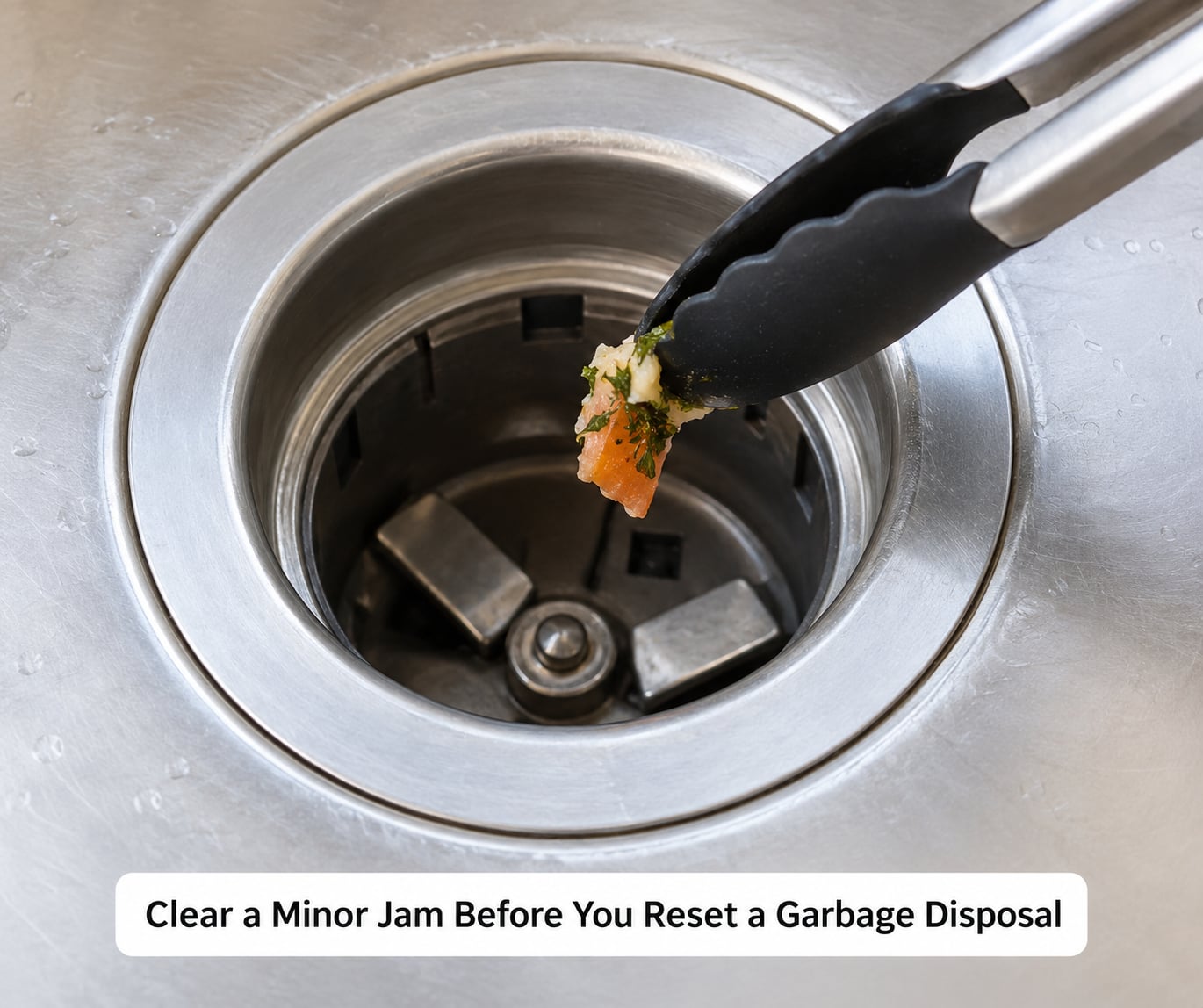 Clear a Minor Jam Before You Reset a Garbage Disposal