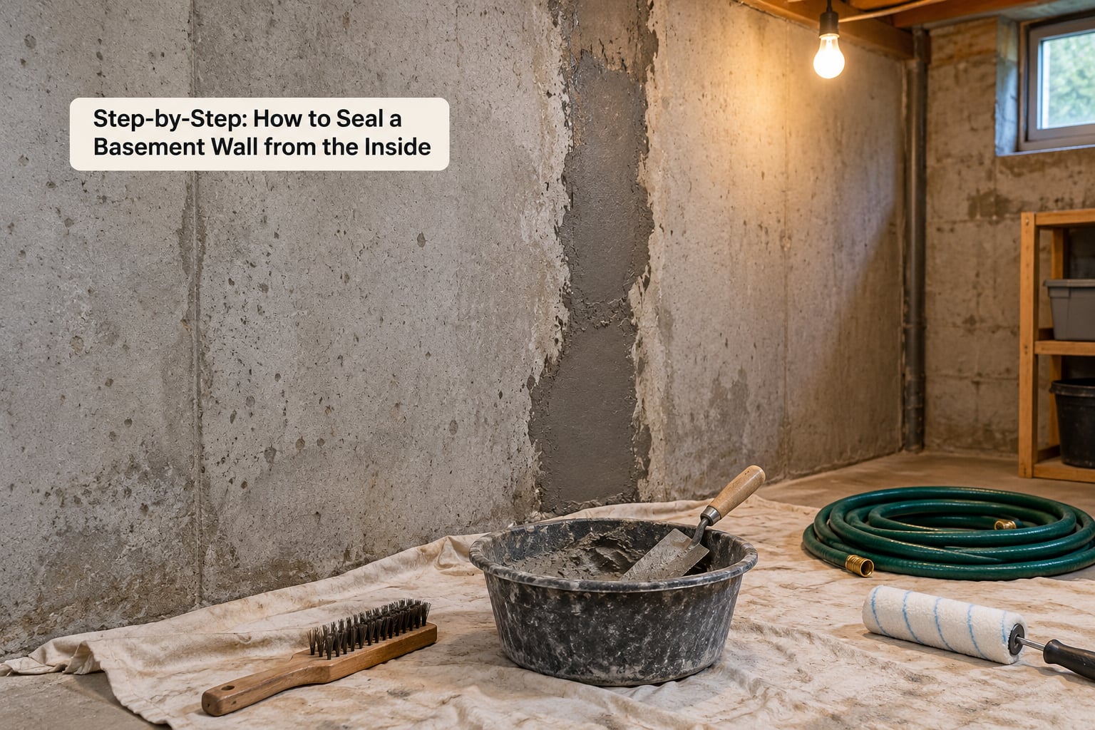 Step-by-Step: How to Seal a Basement Wall from the Inside