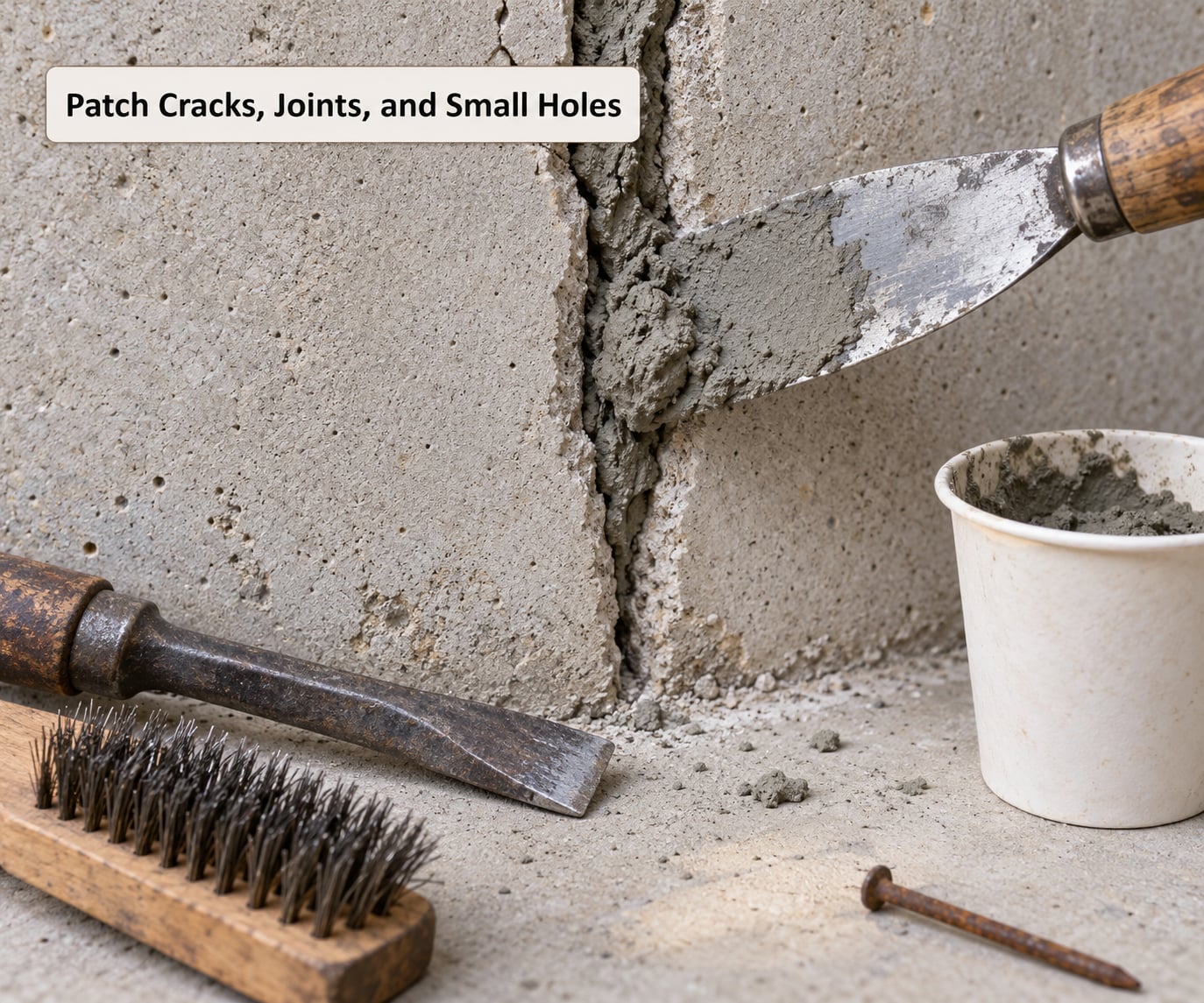 Patch Cracks, Joints, and Small Holes