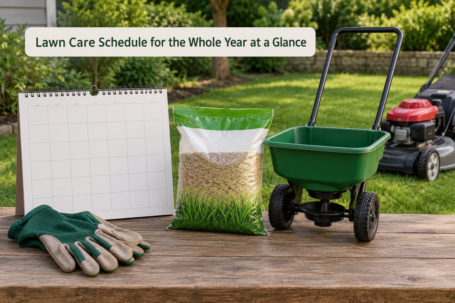 Lawn Care Schedule for the Whole Year at a Glance