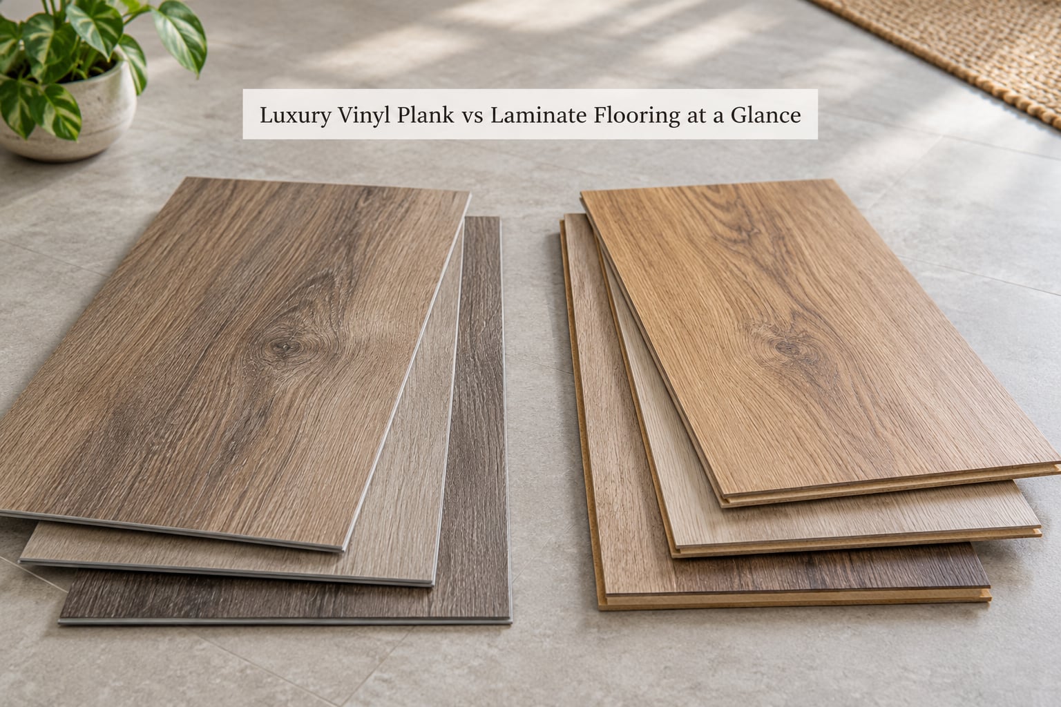 Luxury Vinyl Plank vs Laminate Flooring at a Glance