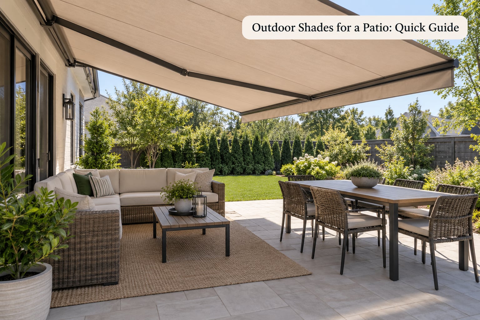 Outdoor Shades for a Patio: Quick Guide