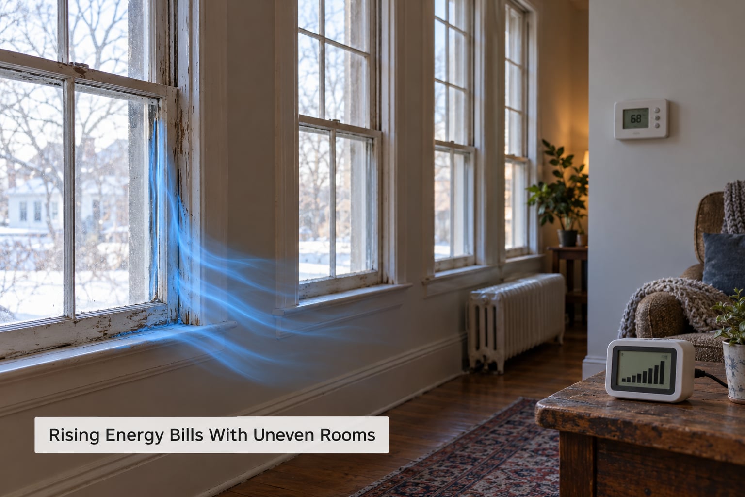 Rising Energy Bills With Uneven Rooms
