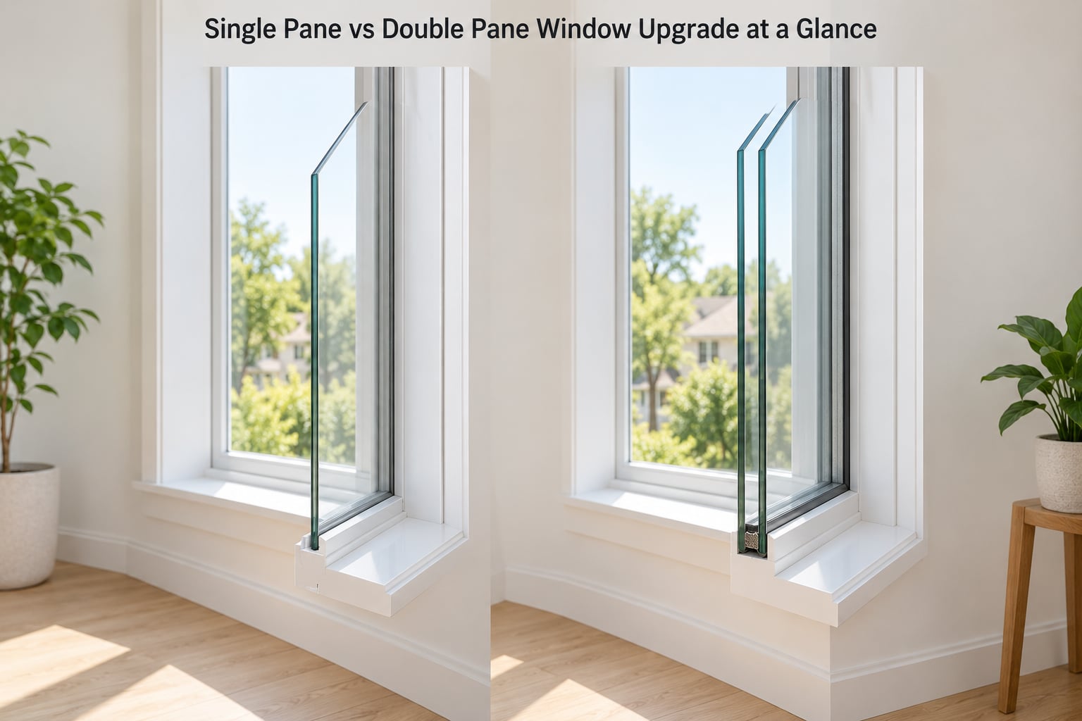 Single Pane vs Double Pane Window Upgrade at a Glance