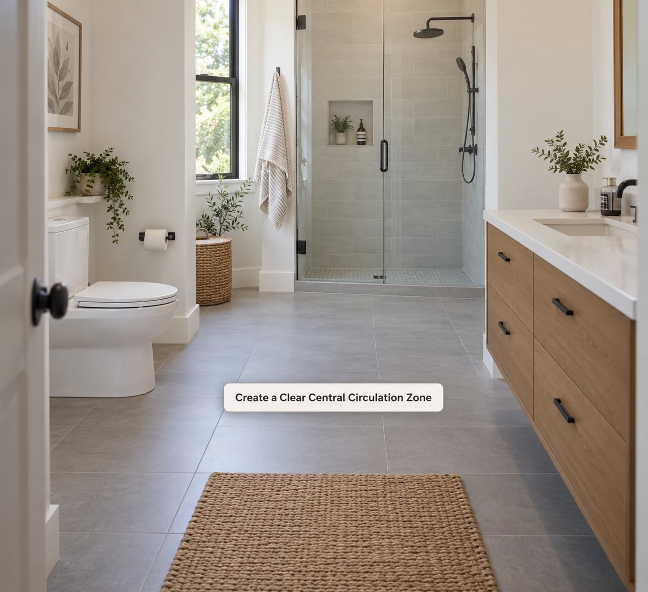 Create a Clear Central Circulation Zone