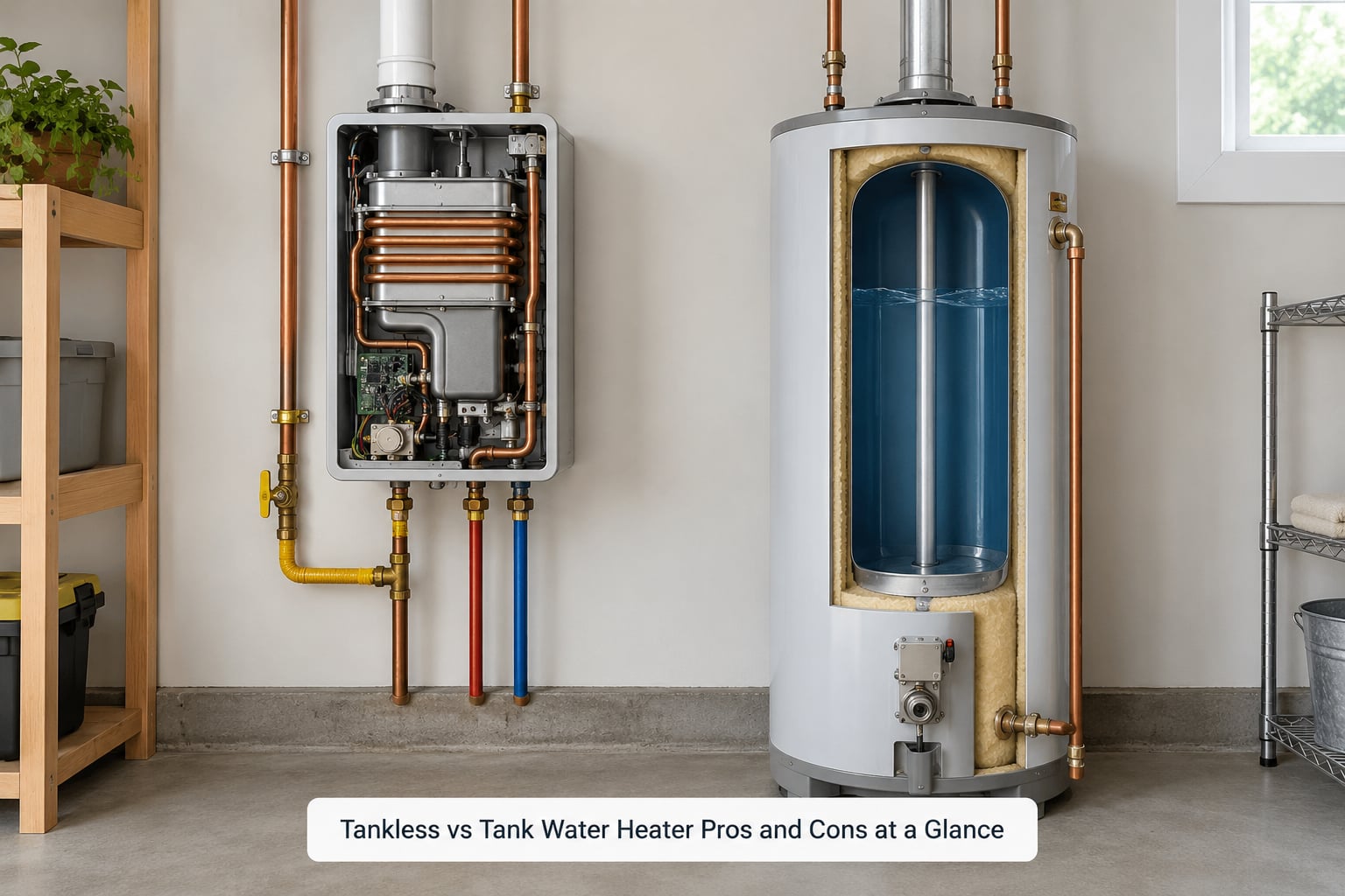 Tankless vs Tank Water Heater Pros and Cons at a Glance