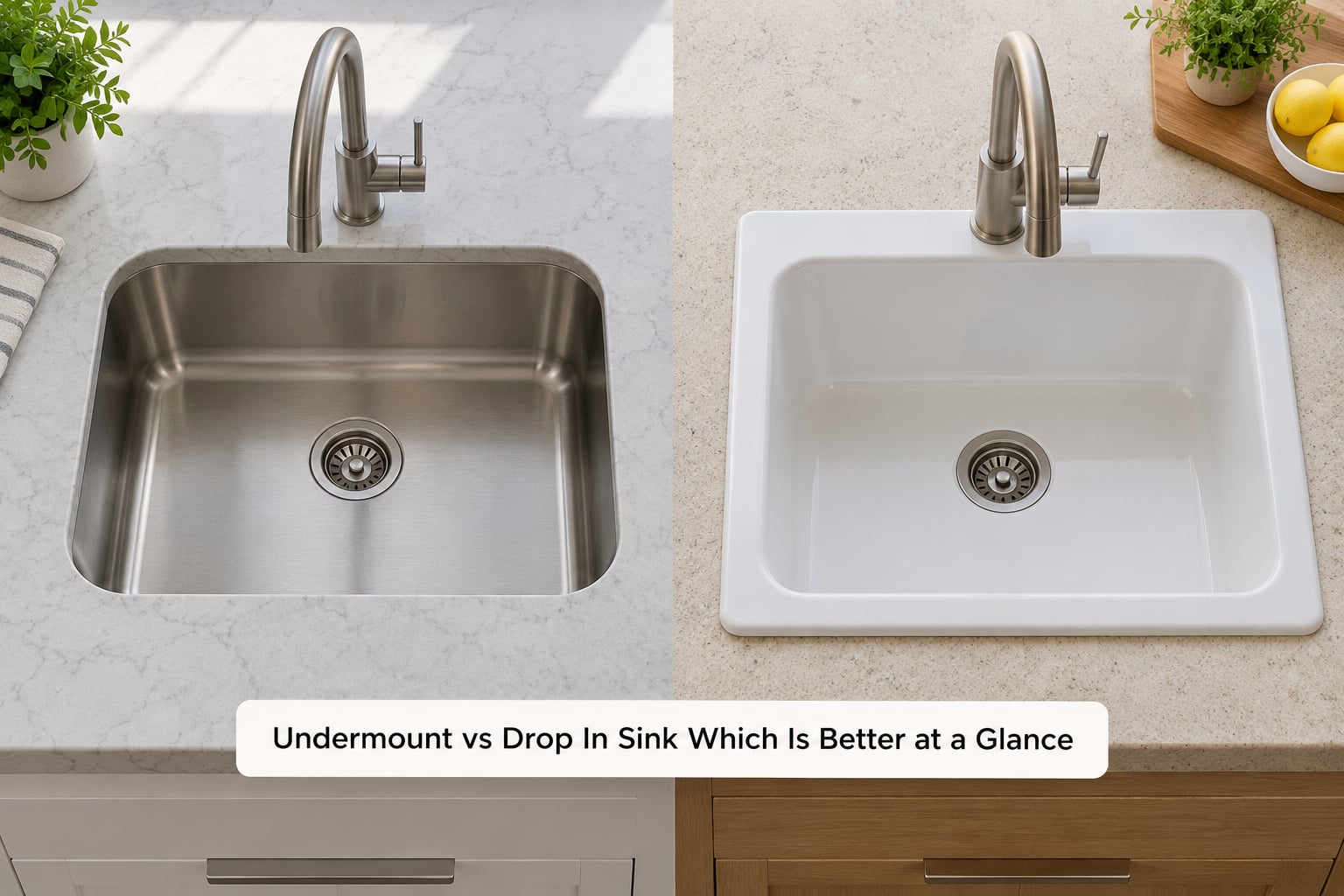 Undermount vs Drop In Sink Which Is Better at a Glance