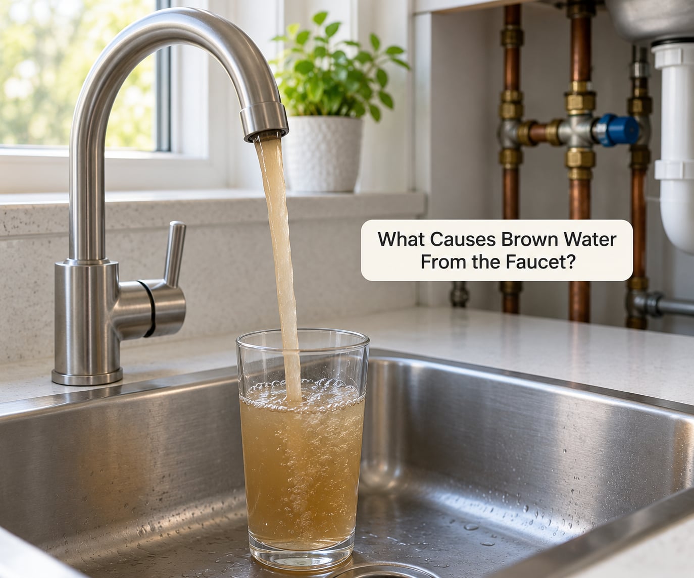 What Causes Brown Water From the Faucet?