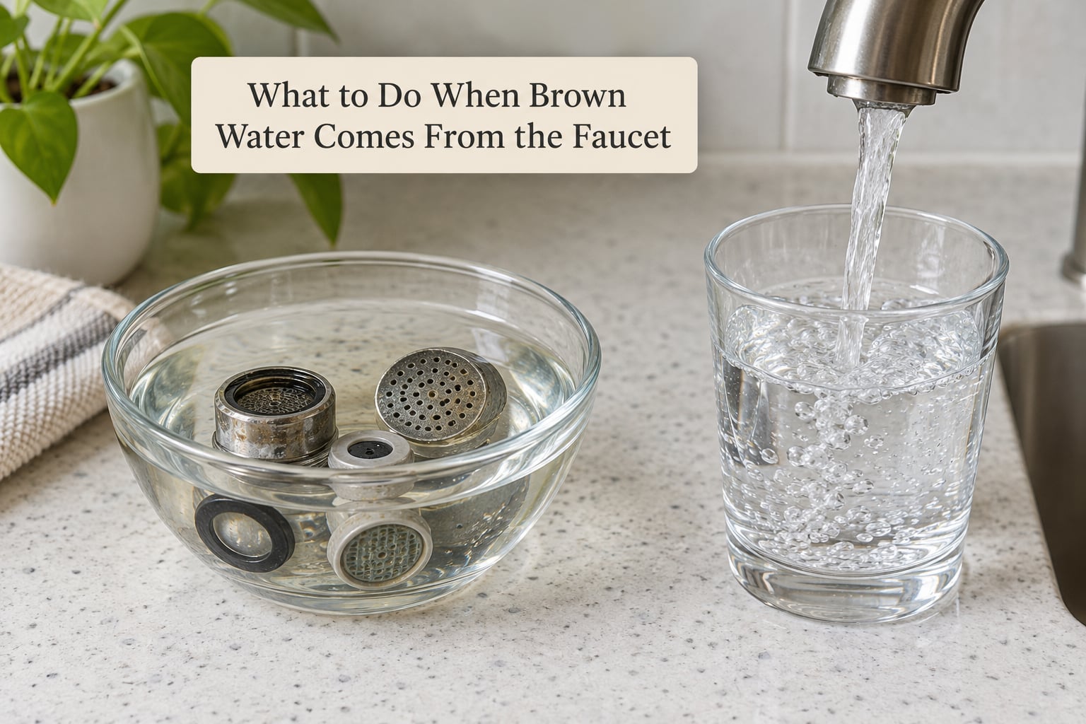 What to Do When Brown Water Comes From the Faucet