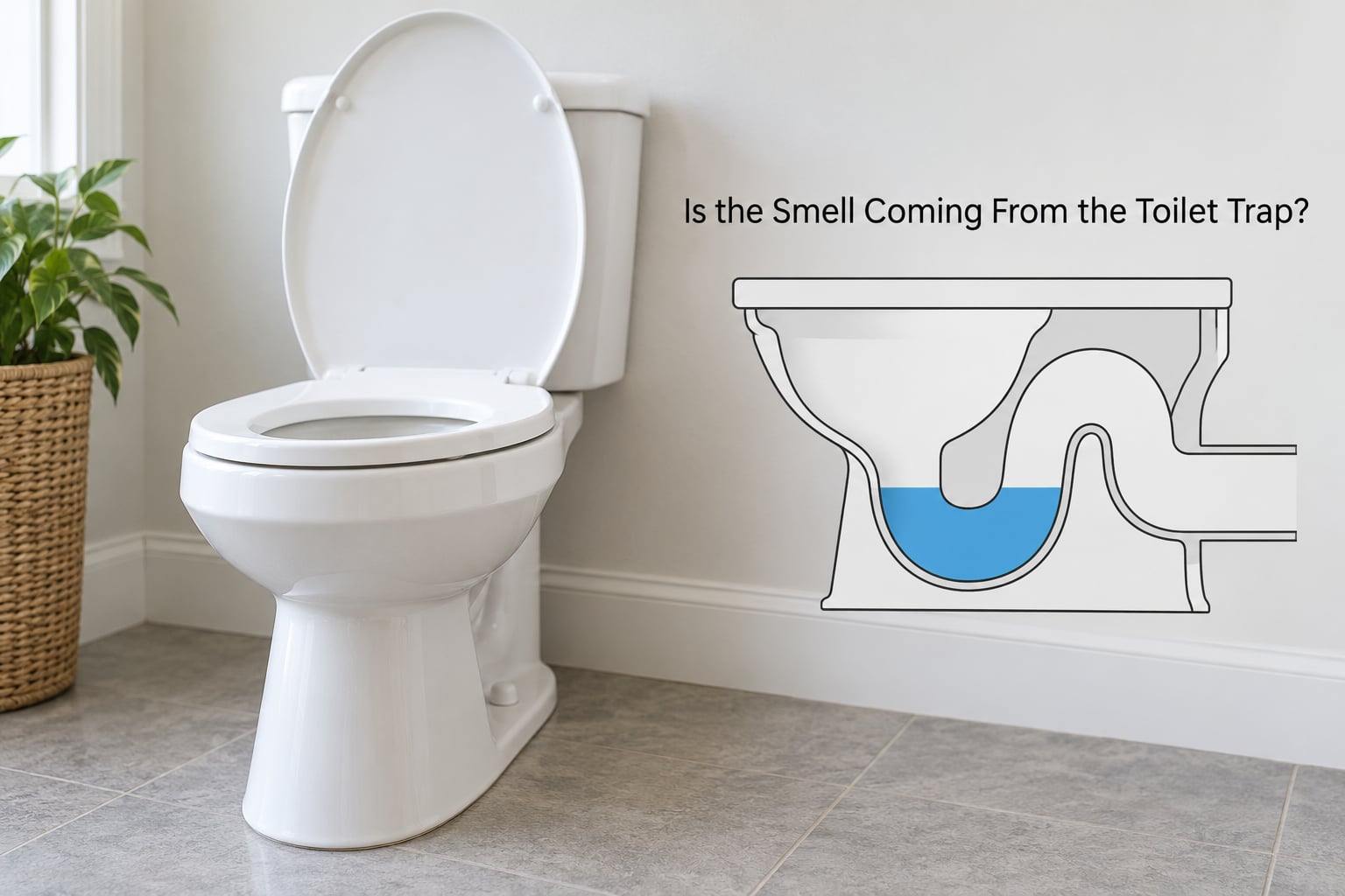 Is the Smell Coming From the Toilet Trap?