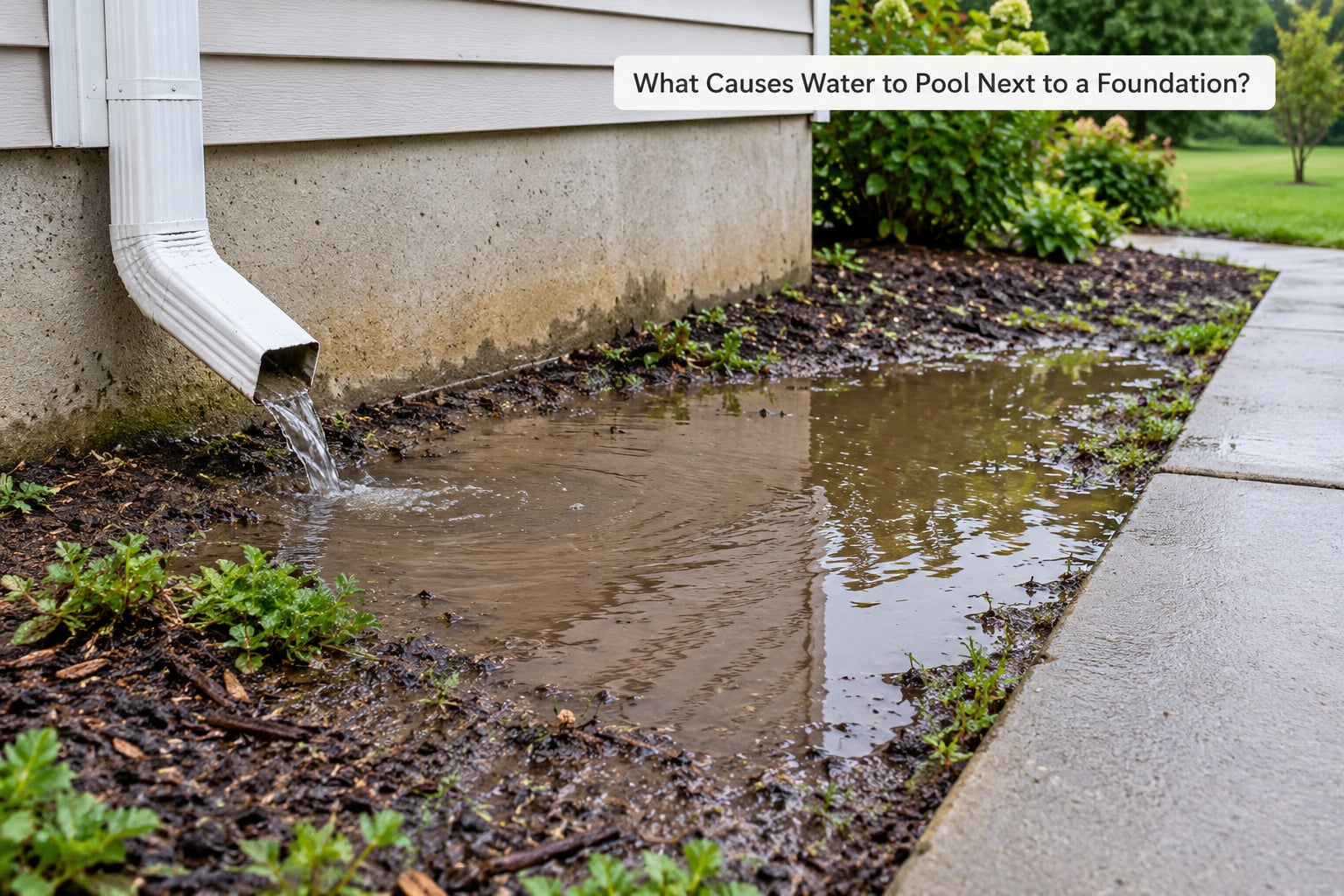 What Causes Water to Pool Next to a Foundation?