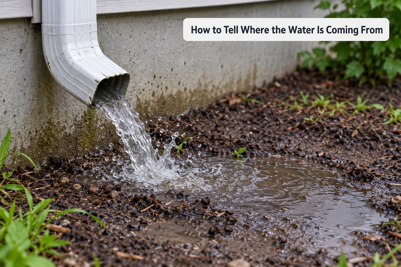 How to Tell Where the Water Is Coming From